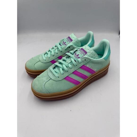 adidas gazelle silver green womens adidas Gazelle Bold Pulse Mint Pink  amzunit